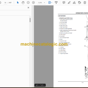 Hitachi ZX120-3class,ZX180-3class,ZX200-3class,ZX270-3class,ZX330-3class Excavator Operator’s Manual (EM1U1-3-1, EM1U1-3-2, EM1U1-3-5, EM1U1-3-6)