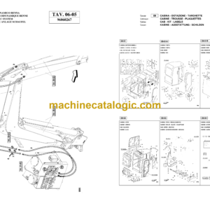 Messersi M55U Mini Excavator Spare Parts Catalog