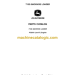 John Deere 710G Backhoe Loader Parts Catalog (PC2819)