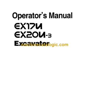 Hitachi EX17u,EX20u-3 Excavator Operator's Manual (EM1LF-1-1)