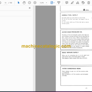 Hitachi EX60 Hydraulic Excavator Operator’s Manual (EM107-1-1, EM107-1-4)