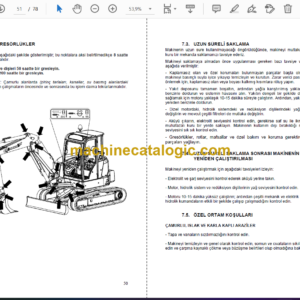 MST M55 Mini Excavator Operation and Maintenance Manual (TR) (03671521)