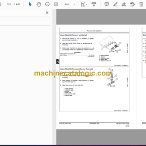 John Deere 80C Excavator Repair Technical Manual (TM1939)