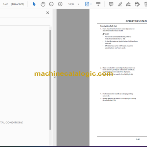 Hitachi ZX135US-7H, ZX245USLC-7H, ZX345USLC-7H Hydraulic Excavator Operator’s Manual (ENMDHE-NA1-1, ENMDHE-NA1-2)