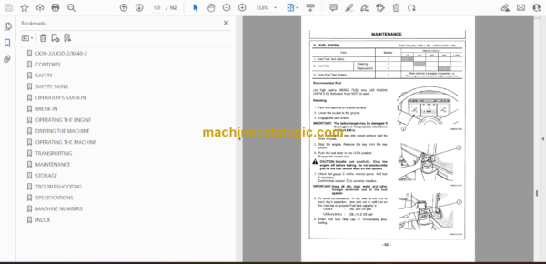 Hitachi LX20-2LX30-2LX40-2 Wheel Loader Operator's Manual (EM40K-1-1) - Image 2