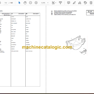 Messersi M13K Mini Excavatotor Spare Parts Catalog