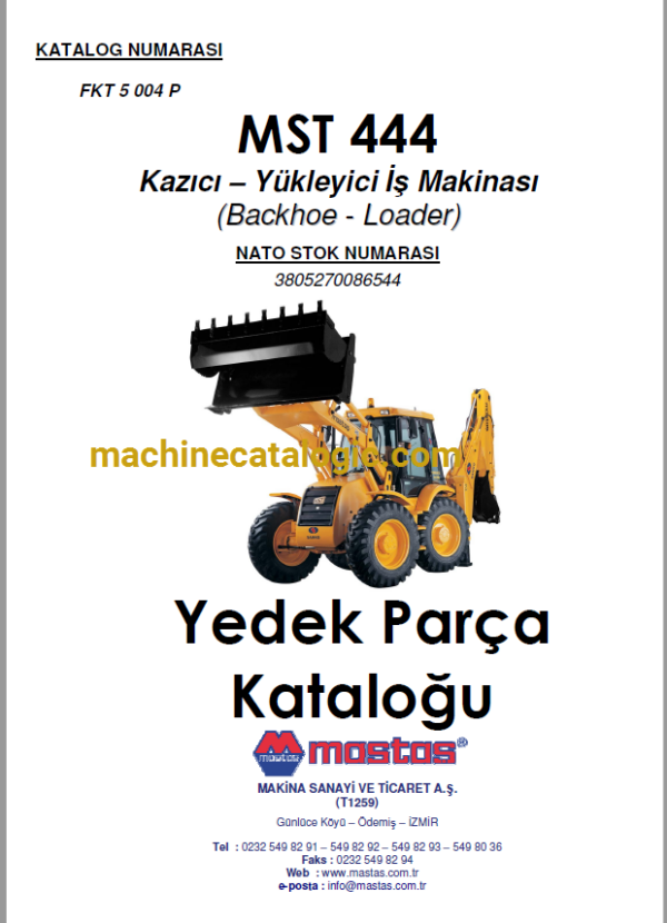 MST 444 Backhoe Loader Spare Parts Catalogue (EN-TR) (3805270086544)