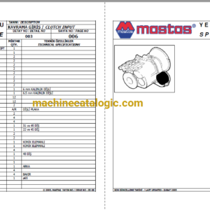 MST 444 Backhoe Loader Spare Parts Catalogue (EN-TR) (3805270086544)