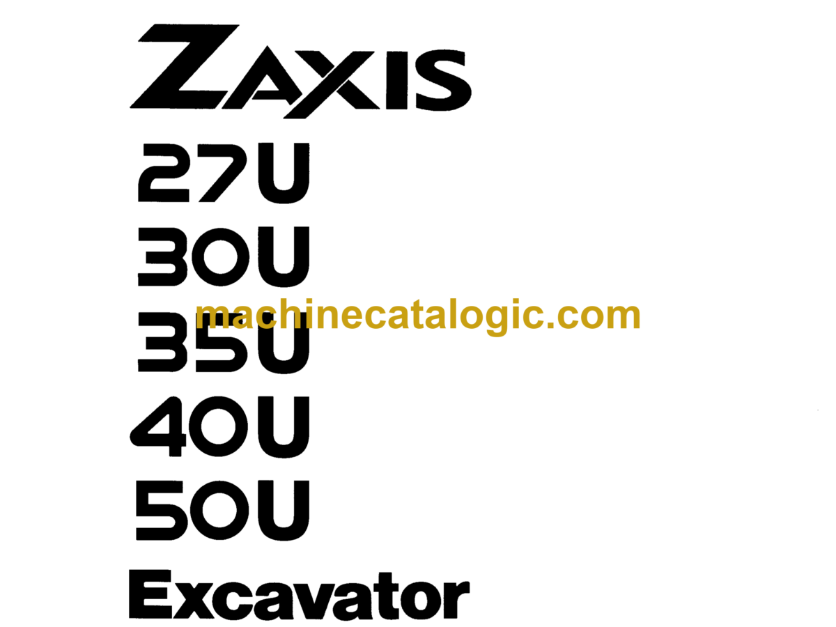 Hitachi ZX70,ZX70LC Excavator Operator's Manual (EM1CD-1-1