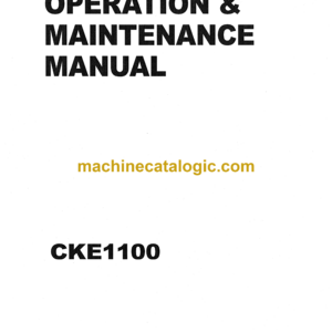 Kobelco CKE1100 Crawler Crane Operation & Maintenance Manual (S2GK22012ZE06)