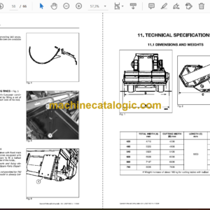 Fendt 4.20, 4.80, 5.40, 6.00, 6.60, 7.60 Cutting Table Operator’s Manual