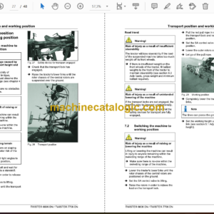 Fendt 6606 DN, 7706 DN Twister Operator’s Manual (FEL1537510401)