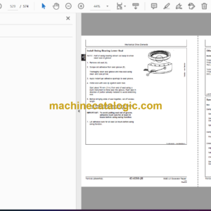 John Deere 892E LC Excavator Repair Technical Manual (TM1542)