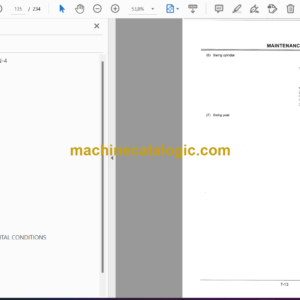 Hitachi AX27U-4,AX30U-4,AX35U-4,AX40U-4,AX50U-4 Mini Excavator Instruction Manual (EM1M7A-2-1)