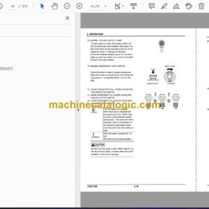 Kobelco CKE1100 Crawler Crane Operation & Maintenance Manual (S2GK22012ZE06)