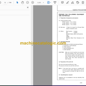 Hitachi UH043 Hydraulic Excavator Operator’s Manual (EM735-2-1, EM735-2-2, EM735-2-3)