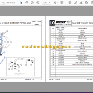 MST 642, 644 Plus Tier 3A Backhoe Loader Spare Parts Catalogue (EN-TR) (172957206)