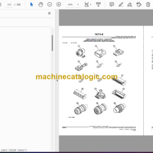 John Deere 250D, 300D ADT (DAVENPORT SN 609166-) (NON DAVENPORT SN 201812-) Parts Catalog (PC10004)