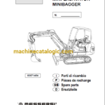 Messersi M35K Mini Excavator Spare Parts Catalog