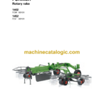 Fendt 1402, 1452 Former Rotary Rake Operator's Manual