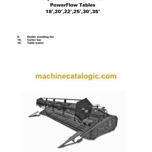 Fendt 18', 20', 22', 25', 30', 35' PowerFlow Tables Repair Time Schedules