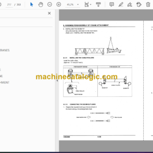 Kobelco CKE800 Crawler Crane Operation & Maintenance Manual (S2GG23012ZE06)