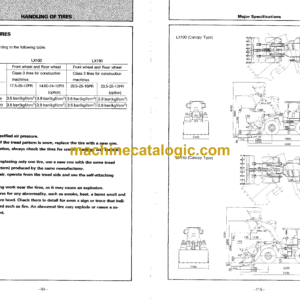 Hitachi LX100,LX150 Wheel Loader Operation Manual (EM41E-1-1)