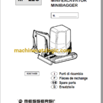 Messersi M22U Mini Excavator Spare Parts Catalog