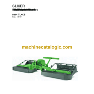 Fendt 9314 TLKCB Slicer Operator's Manual (FEL1394550401)