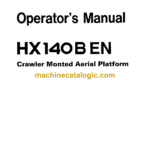 Hitachi HX140B Excavator Operator's Manual (EM1L6-EN1-1, EM1L6-EN1-2)