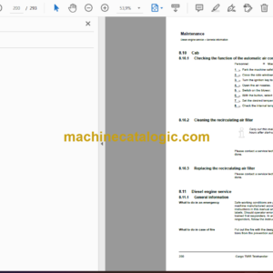 Fendt Cargo T955 Telehandler Operator’s Manual (FHTAAP001B01A)