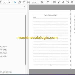 Hitachi HX140B Excavator Operator’s Manual (EM1L6-EN1-1, EM1L6-EN1-2)