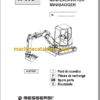 Messersi M60U Mini Excavator Spare Parts Catalog