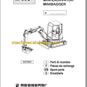 Messersi M60U Mini Excavator Spare Parts Catalog