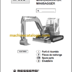 Messersi M55U Mini Excavator Spare Parts Catalog