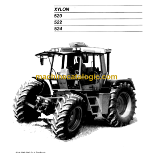 Fendt 520, 522, 524 Xylon Tractor Operator's Manual