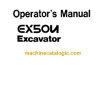 Hitachi EX50U Excavator Operator's Manual (EM1BU-NA1-1)