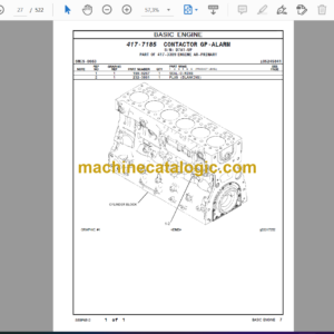 Caterpillar 320D2 Excavators C7.1 Engine Parts Manual (SEBP6512)