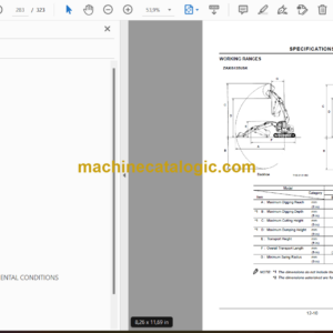 Hitachi ZX125US,ZX135US,ZX135USK,ZX135USL,ZX225US,ZX225USLC Excavator Operator’s Manual (EM1SE-5-1)