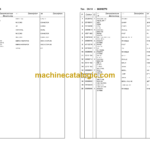 Messersi M13K Mini Excavatotor Spare Parts Catalog