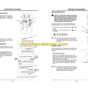 Hitachi ZX135US,ZX225USLC Excavator Operator’s Manual (EM1SE-NA4-1, EM1SE-NA4-2, EM1SE-NA5-1)