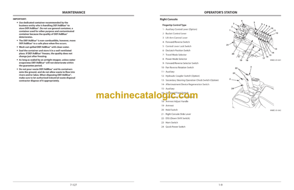 Hitachi ZW250-6 Wheel Loader Operator's Manual (ENMNEM-NA1-1 to ENMNEM-NA1-8, ENMNEM-CA1-5 to ENMNEM-CA1-7) - Image 3