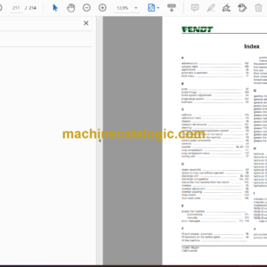 Fendt Tigo 65 XR, 65 XR D, 75 XR, 75 XR D, 90 XR, 90 XR D, 100 XR, 100 XR D Loader Wagon Operator’s Manual