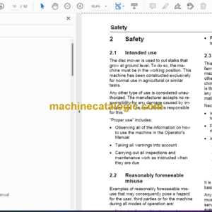 Fendt 260 FP, 260 FPS Slicer Disc Mower Operator’s Manual