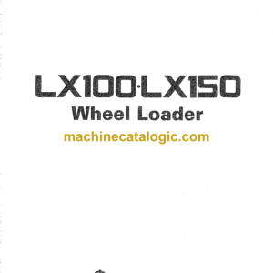 Hitachi LX100, LX150 Wheel Loader Operator's Manual (EM41E-1-2)