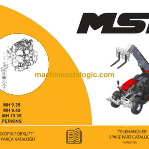 MST MH 9.35, MH 9.40, MH 13.35, Perkins Telehandler Spare Parts Catalogue (EN-TR)