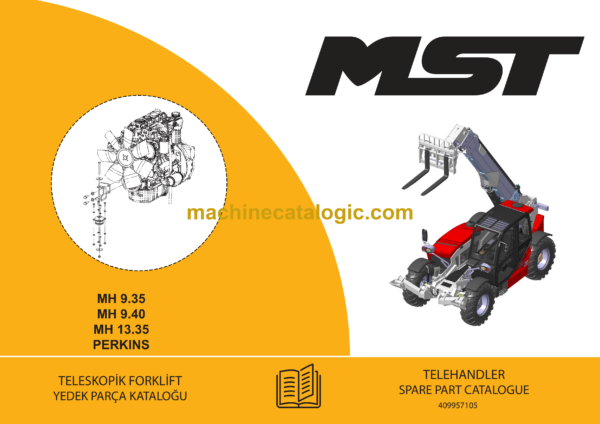 MST MH 9.35, MH 9.40, MH 13.35, Perkins Telehandler Spare Parts Catalogue (EN-TR)