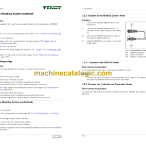 Fendt Tigo 45 PR, 45 PR D, 50 PR, 50 PR D, 60 PR, 60 PR D, 70 PR, 70 PR D Loader Wagon Operator’s Manual