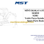 MST M38U Mini Excavator Spare Parts Catalogue (EN-TR)