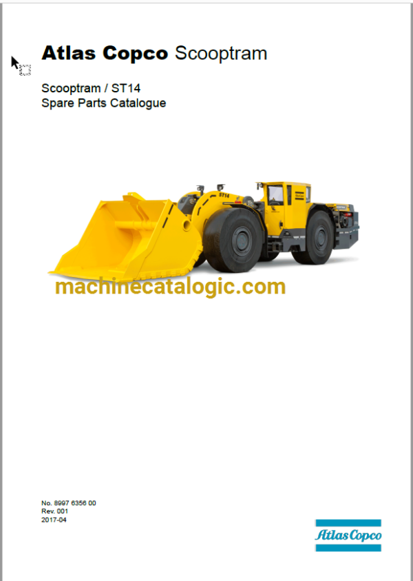 Atlas Copco ST14 Scooptram Spare Parts Catalogue